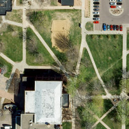 Sioux Falls Beach Volleyball Court #7 — aerial view