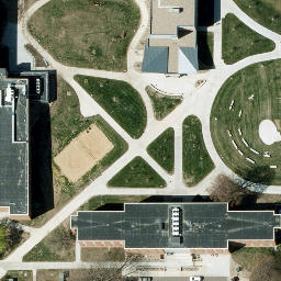 Sioux Falls Beach Volleyball Court #6 — aerial view