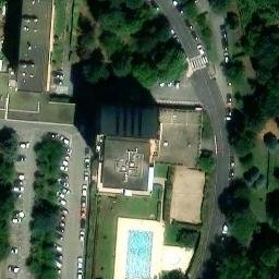 Sand Volleyball Court — aerial view