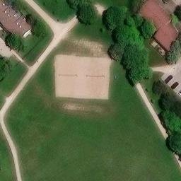 Guelph Beach Volleyball Court #3 — aerial view