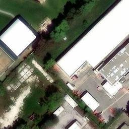 Sand Volleyball Court — aerial view