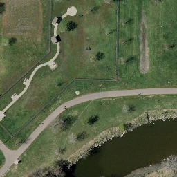 Sioux Falls Beach Volleyball Court #4 — aerial view