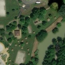 Sand Volleyball Court — aerial view