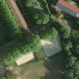 Sand Volleyball Court — aerial view