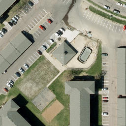 Sioux Falls Beach Volleyball Court #3 — aerial view