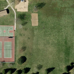 Sioux Falls Beach Volleyball Court #2 — aerial view