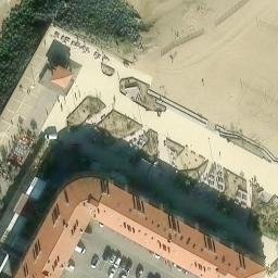 Sand Volleyball Court — aerial view