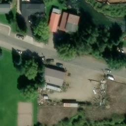 Teton County Beach Volleyball Court #1 — aerial view