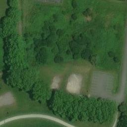 Sand Volleyball Court — aerial view