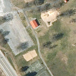 Erwin Park Volleyball Court — aerial view