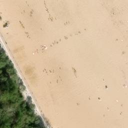 Sand Volleyball Court — aerial view