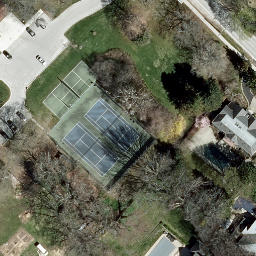 Ennisclare Park Beach Volleyball Court — aerial view