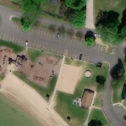 Fremont Beach Volleyball Court — aerial view