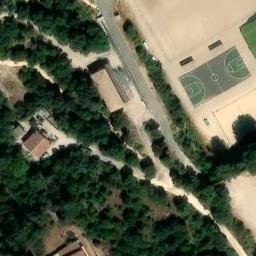Sand Volleyball Court — aerial view