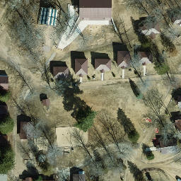 Town of Baraboo Beach Volleyball Court #3 — aerial view