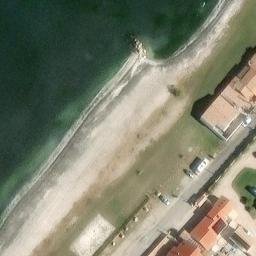 Sand Volleyball Court — aerial view