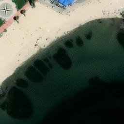 Sand Volleyball Court — aerial view