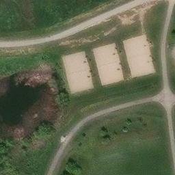 Laurentian Hills Beach Volleyball Court #1 — aerial view