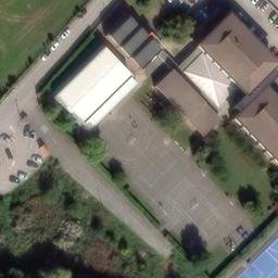 Volleyball Court near Camargo — aerial view