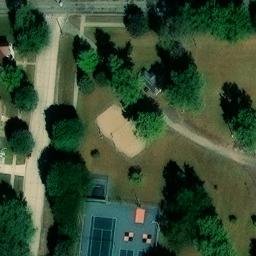Sibley Beach Volleyball Court — aerial view