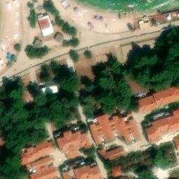 Sand Volleyball Court — aerial view