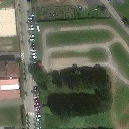 Sand Volleyball Court — aerial view