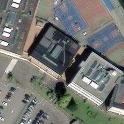 Volleyball Court near Oviedo — aerial view
