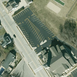 Sand Volleyball Court in Slinger, WI — aerial view