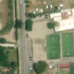 Sand Volleyball Court — aerial view