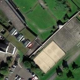 Sand Volleyball Court — aerial view