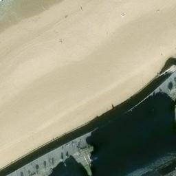 Sand Volleyball Court — aerial view