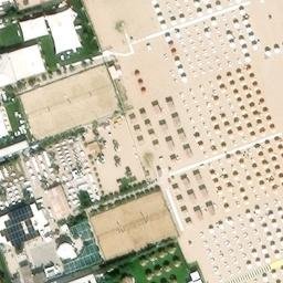 Sand Volleyball Court — aerial view