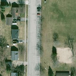 Hartford Beach Volleyball Court #1 — aerial view