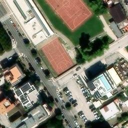 Volleyball Court near Civitanova Marche — aerial view