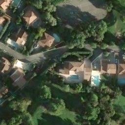 Sand Volleyball Court — aerial view