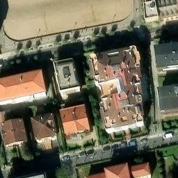 Sand Volleyball Court — aerial view
