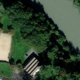 Sand Volleyball Court — aerial view