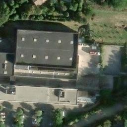 Sand Volleyball Court — aerial view