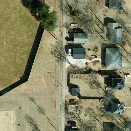 Sauk City Beach Volleyball Court #1 — aerial view