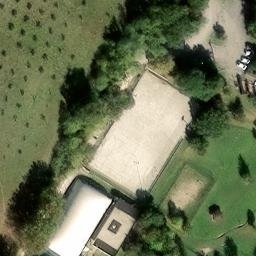 Sand Volleyball Court — aerial view