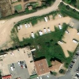 Sand Volleyball Court — aerial view