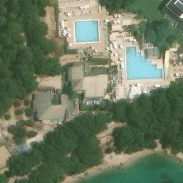 Sand Volleyball Court — aerial view