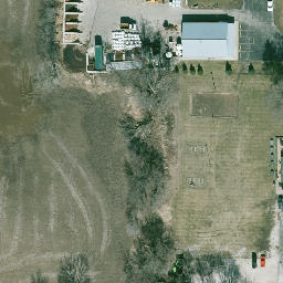 Town of Erin Beach Volleyball Court #2 — aerial view