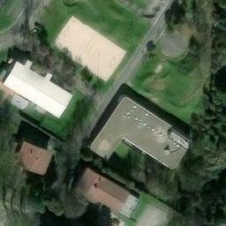 Sand Volleyball Court — aerial view