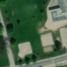 St George Beach Volleyball Court — aerial view