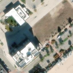 Muskegon Beach Volleyball Court — aerial view