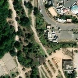 Sand Volleyball Court — aerial view