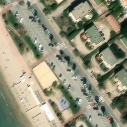 Sand Volleyball Court — aerial view