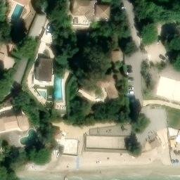 Sand Volleyball Court — aerial view