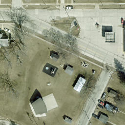 Ossian Beach Volleyball Court — aerial view